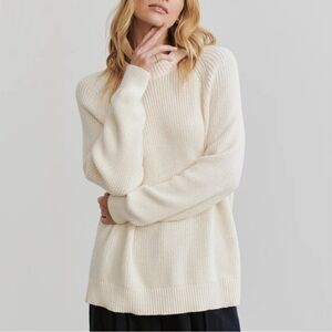 Jenni Kayne Oversized Cotton Fisherman Sweater